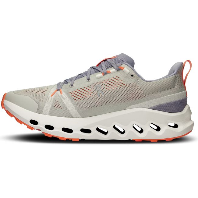 Medial side of Men's On Running Cloudsurfer Trail Running Shoe in Fossil Ivory