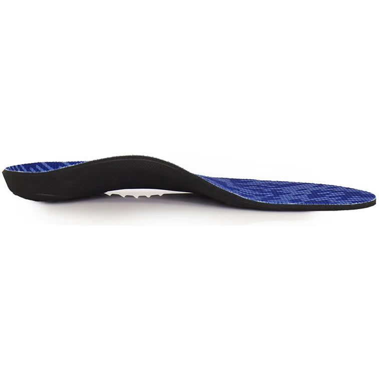 Side profile of PowerStep Unisex Supination Orthotic insole showing arch support