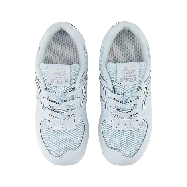 Top of New Balance Kids' 574 Lifestyle Shoes (Toddler/Little Kid) in Frosted Glass