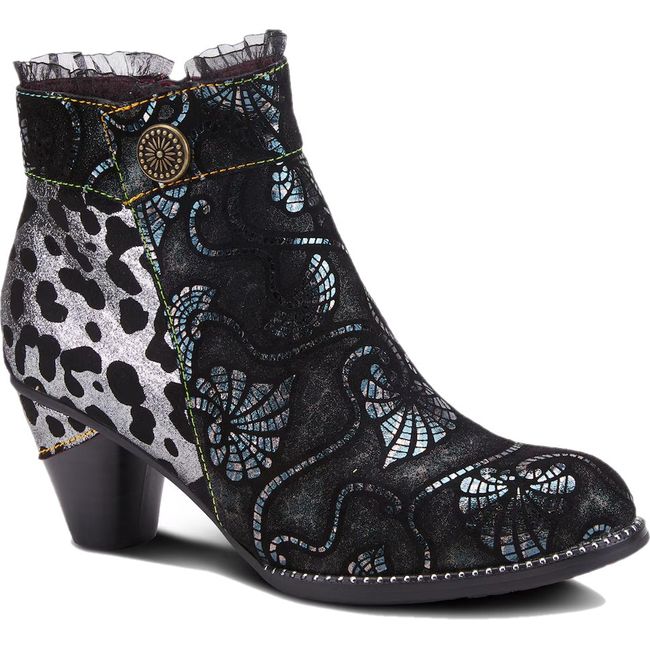 L'Artiste Women's Dessa Bootie Black Multi