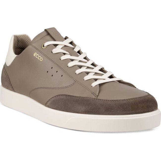 Ecco Men&#39;s Street Lite Luxe Sneaker  Dark Clay/Taupe/Limestone 521394-60798