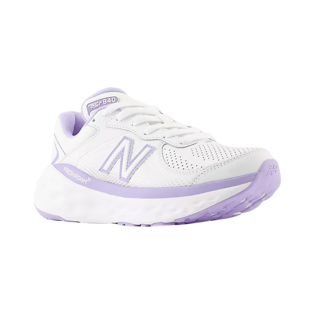 New Balance Women's Fresh Foam X 840F Walking Shoe White/Lilac Glo WW840FW1