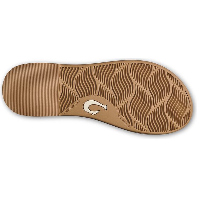 Sole of Women's Olukai La'i T-Bar Sandal in Tan
