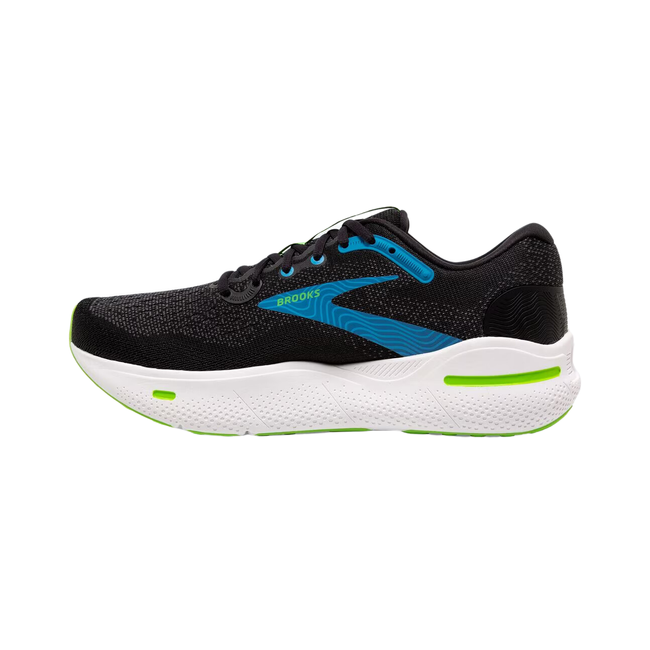 Brooks Men's Ghost Max Running Shoe BLACK/ATOMIC BLUE/JASMINE 110406-060