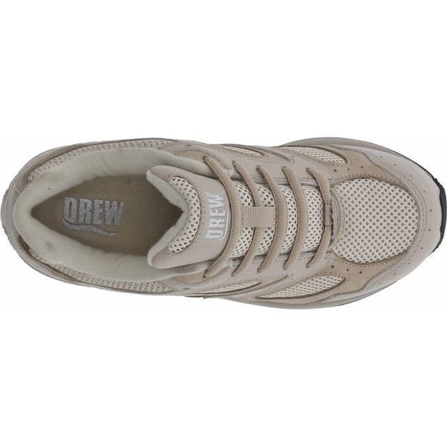 Drew Women's Flare Shoe Bone Suede/Mesh 10285-31