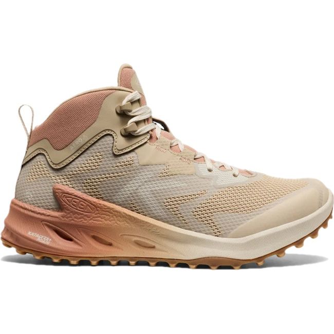 Lateral side of safari cork beige KEEN Women&#39;s Zionic NXT Waterproof Hiking Boot