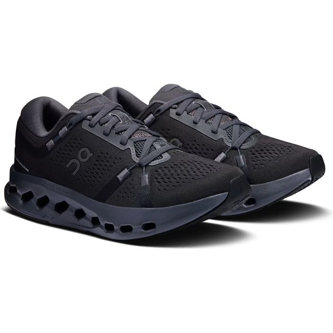 Pair of On Running Women's Cloudsurfer 2 Running Shoes in all black