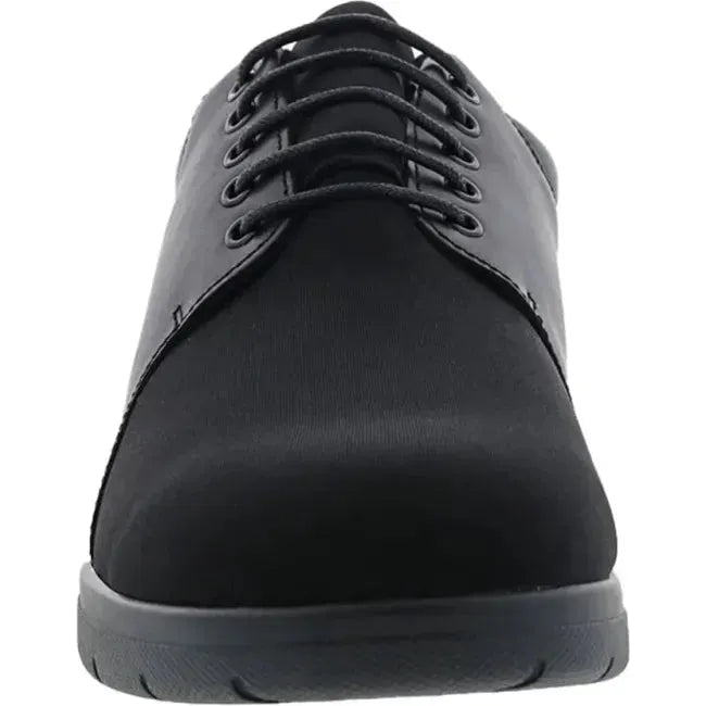 Drew Men's Drifter Shoe Black Leather/Black Stretch 40204-99