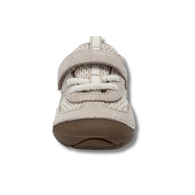 Front of Stride Rite Kids' Soft Motion Jules Sneaker in Toffee Beige