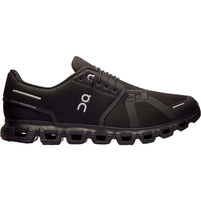 Lateral side of On Running Men's Cloud 6 Running Shoe all black