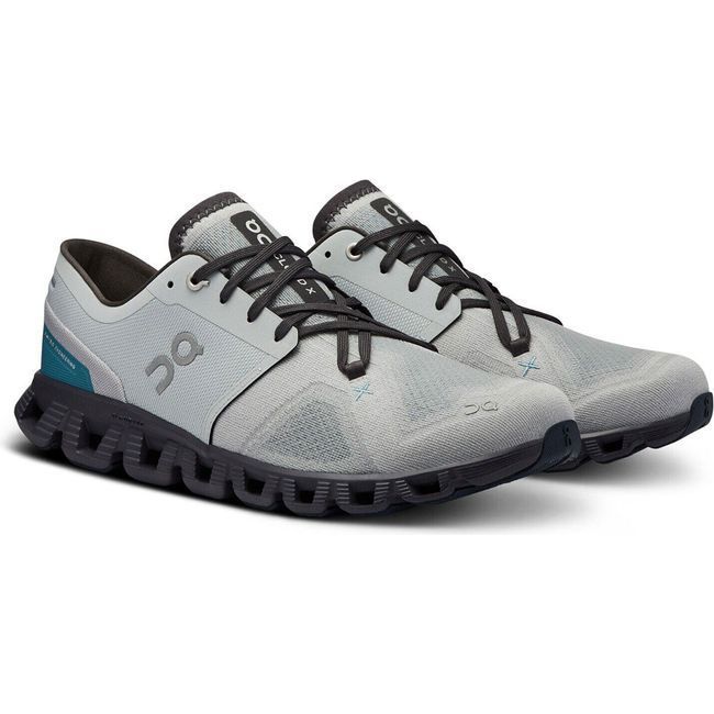 On Running Men's Cloud X 3 Cross Training Shoe Glacier/Iron 60.98102