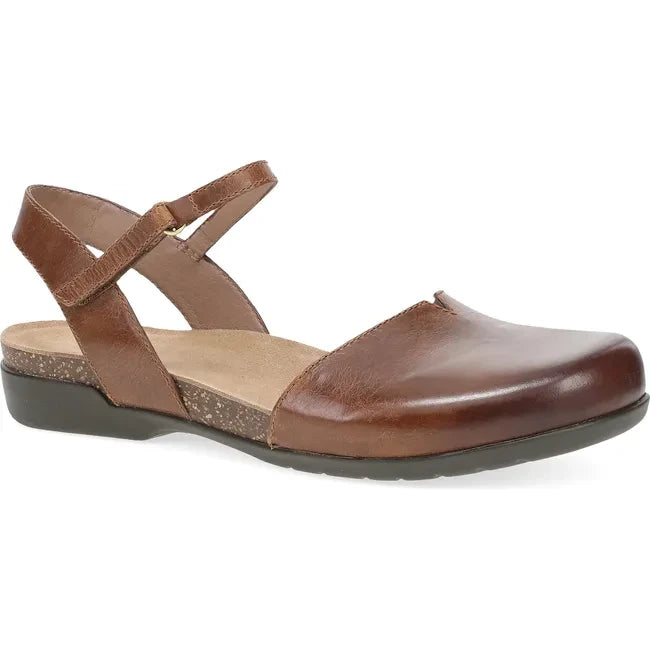 Dansko Women's Rowan Sandal Tan Waxy Burnished 6025155300