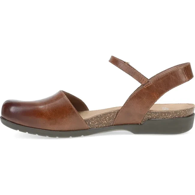 Dansko Women's Rowan Sandal Tan Waxy Burnished 6025155300