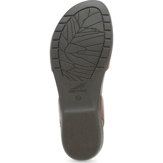 Dansko Women's Rowan Sandal Tan Waxy Burnished 6025155300