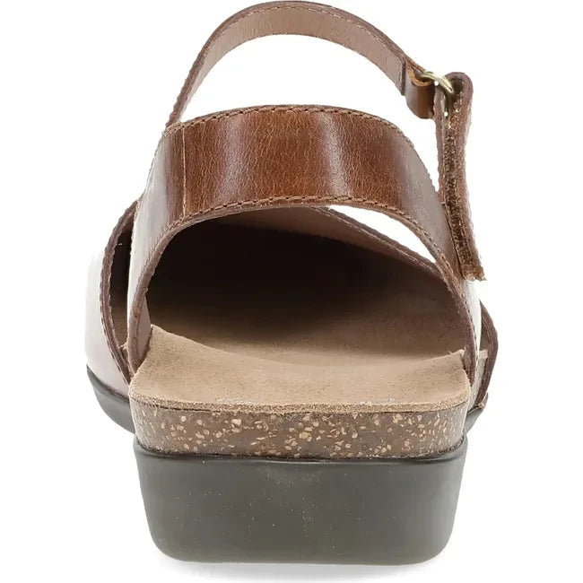 Dansko Women's Rowan Sandal Tan Waxy Burnished 6025155300