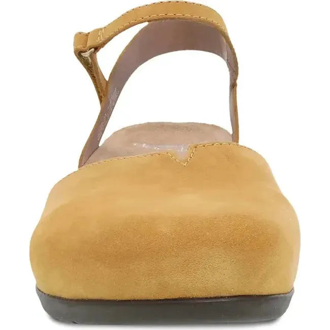 Dansko Women's Rowan Sandal Mustard Milled Nubuck 6025305300