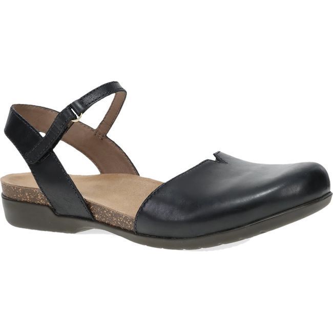 Dansko Women's Rowan Sandal Black Waxy Burnished 6025475300