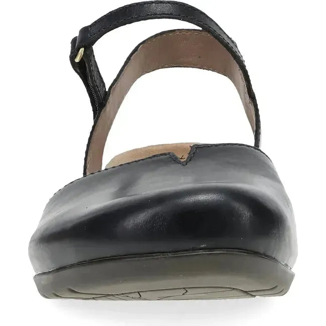 Dansko Women's Rowan Sandal Black Waxy Burnished 6025475300