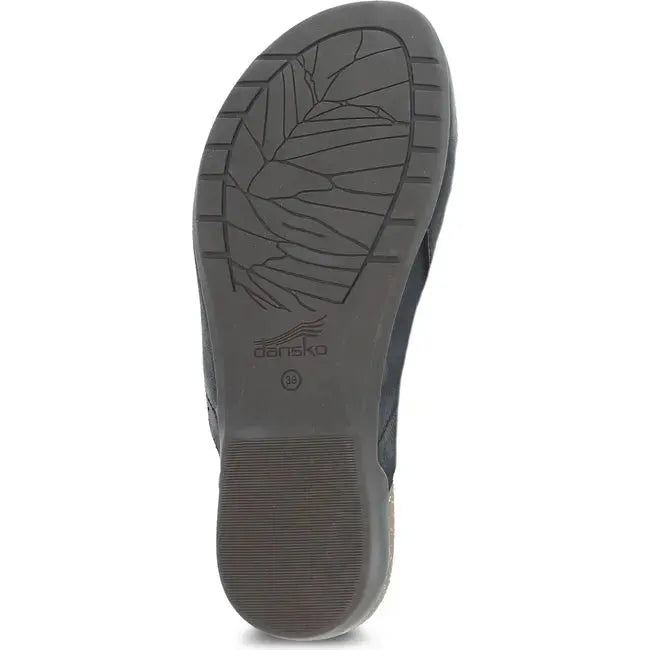 Dansko Women's Robbie Mule Black Burnished Nubuck 6028105300