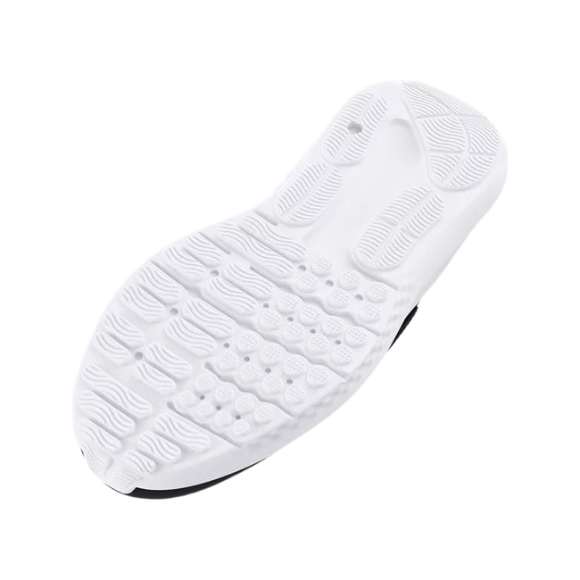 Under Armour Kid's Surge 4 AC Running Shoes BLACK/PURPLE ACE/HIGH VIS YELLOW 3027109-001