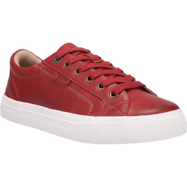 Taos Women's Plim Soul Lux Sneaker Red Leather PLX-13994A-REDL