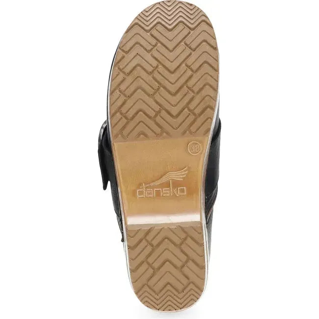 Dansko Women's Pearson Clog Black Tumbled 616026112