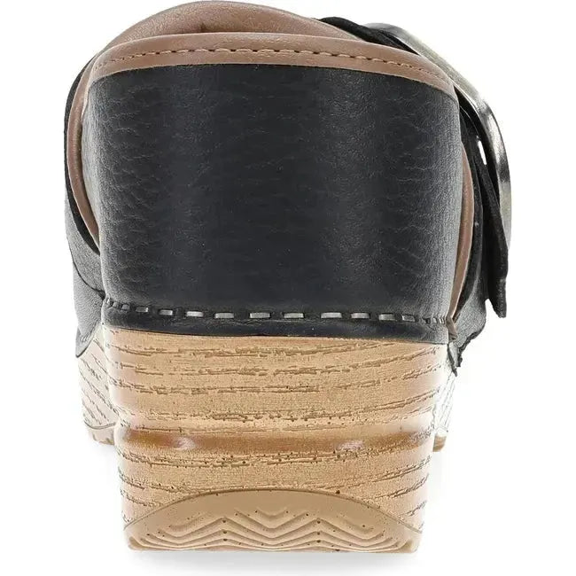 Dansko Women's Pearson Clog Black Tumbled 616026112