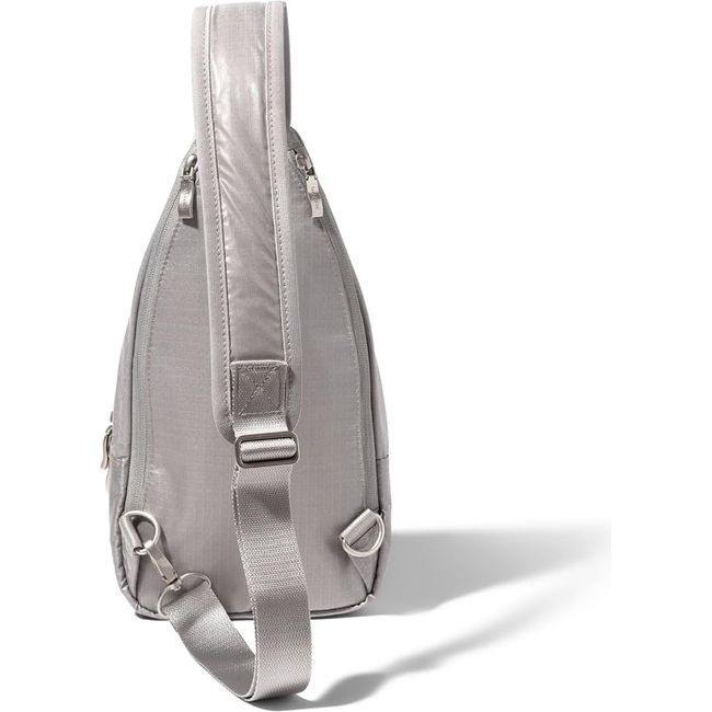 Baggallini Central Park Sling Bag Sleet Gloss Ripstop CEP754B1082