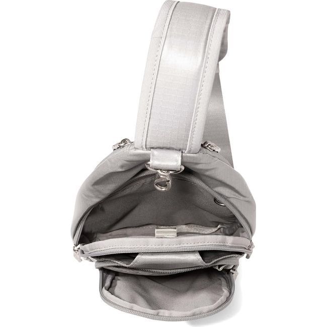 Baggallini Central Park Sling Bag Sleet Gloss Ripstop CEP754B1082