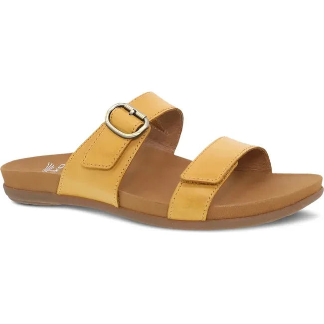 Dansko Women's Justine Slide Sandal Yellow Calf 6220170300