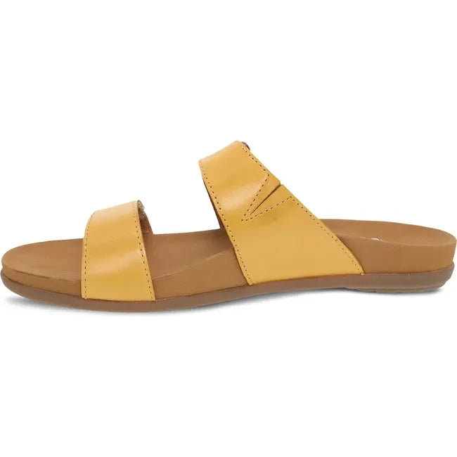 Dansko Women's Justine Slide Sandal Yellow Calf 6220170300