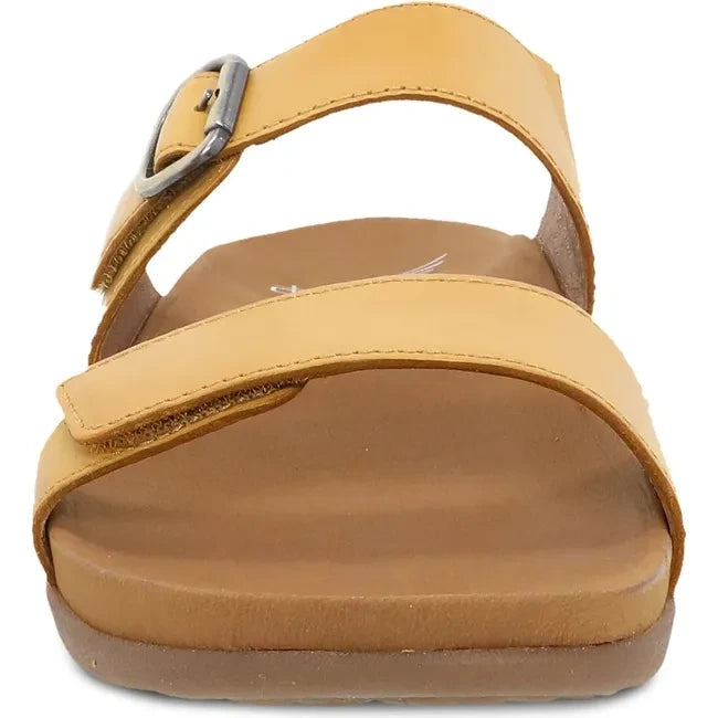 Dansko Women's Justine Slide Sandal Yellow Calf 6220170300