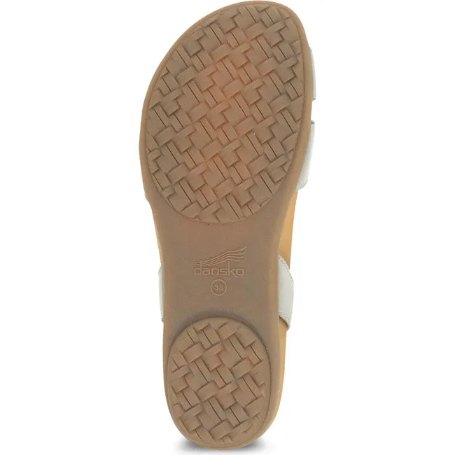 Sole of Women's Dansko Judith Sandal in Stone Calf leather