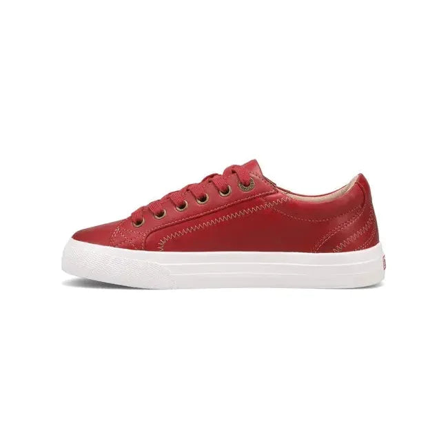 Taos Women's Plim Soul Lux Sneaker Red Leather PLX-13994A-REDL