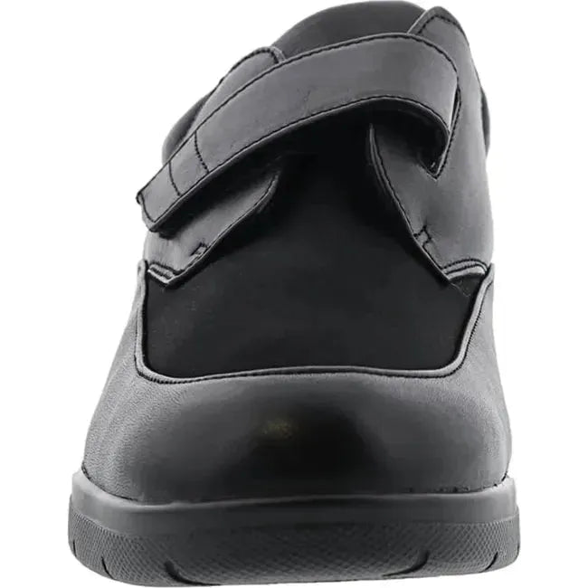 Drew Men's Journey II Shoe Black Leather/Black Stretch 44885-99