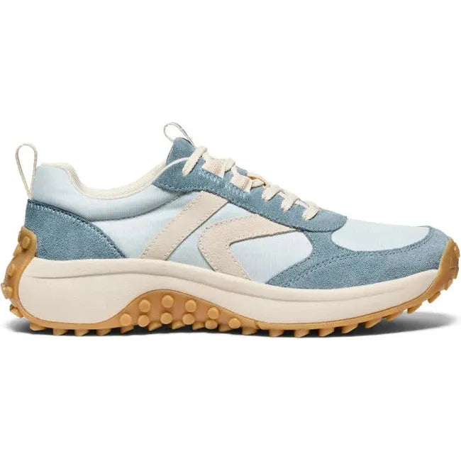 Lateral side of Women's Keen KS86 Sneaker in Ballad Blue Faded Denim colorway