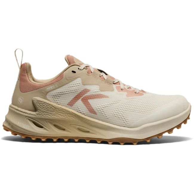 Lateral side of birch cork beige KEEN Women&#39;s Zionic NXT Waterproof Hiking Shoe