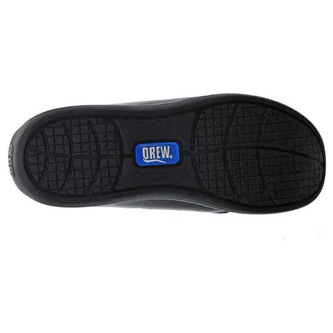 Drew Women's Clover Shoe Black Leather/Black Stretch 10300-99