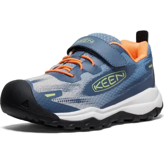 Keen Kids' Wanduro Speed Hiking Shoe Vintage Indigo/Tangerine 1028766
