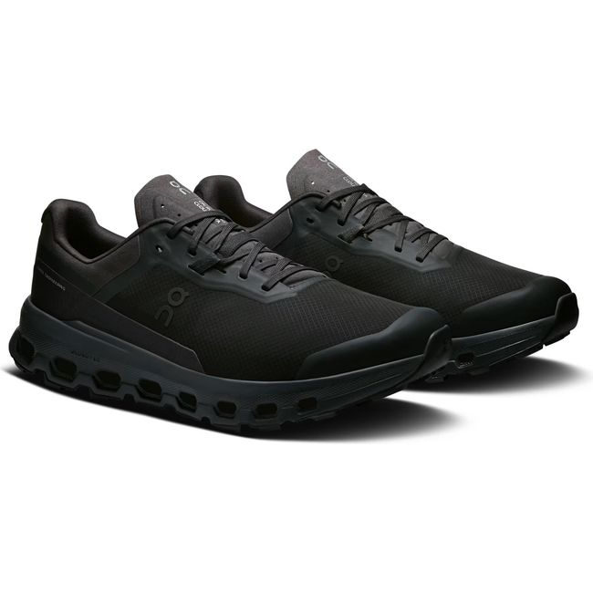 Pair of Men's On Running Cloudvista 2 Trail Running Shoes in all Black