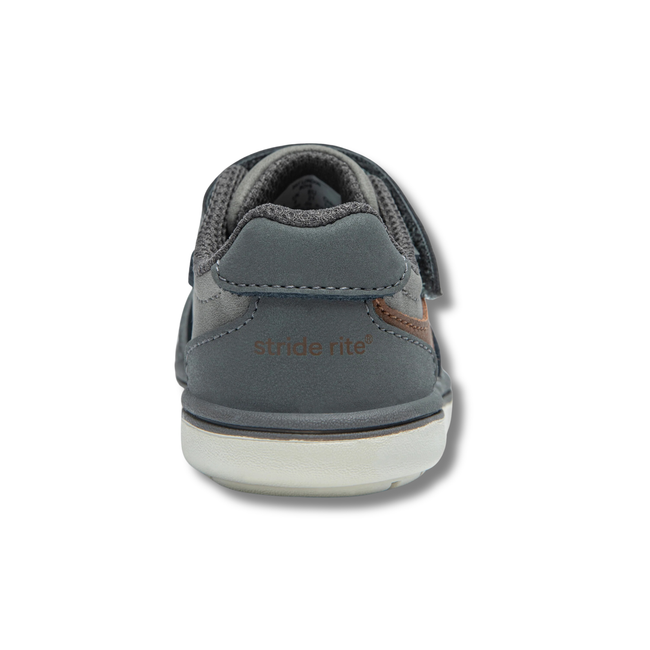 Heel of Stride Rite Kids' London Sneaker in Grey