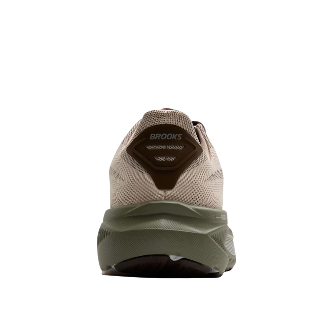 Heel of Brooks Men's Ghost 17 Running Shoe in Chateau Grey