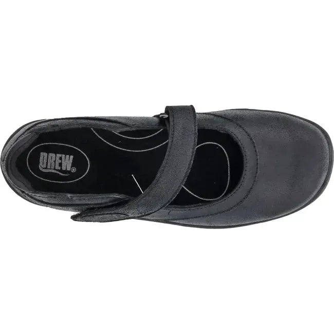 Drew Women's Endeavor Mary Jane Shoe Dusty Black Leather 14800-12
