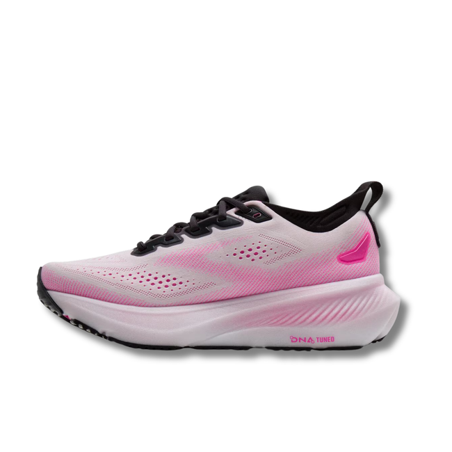 Medial side of Brooks Women's Glycerin 23 Running Shoe in Cyber Pink