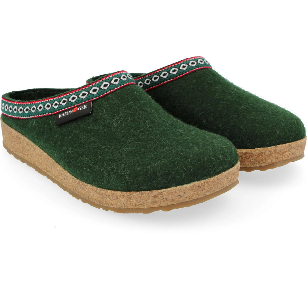 Haflinger Unisex GZ Clog in Spruce, pair
