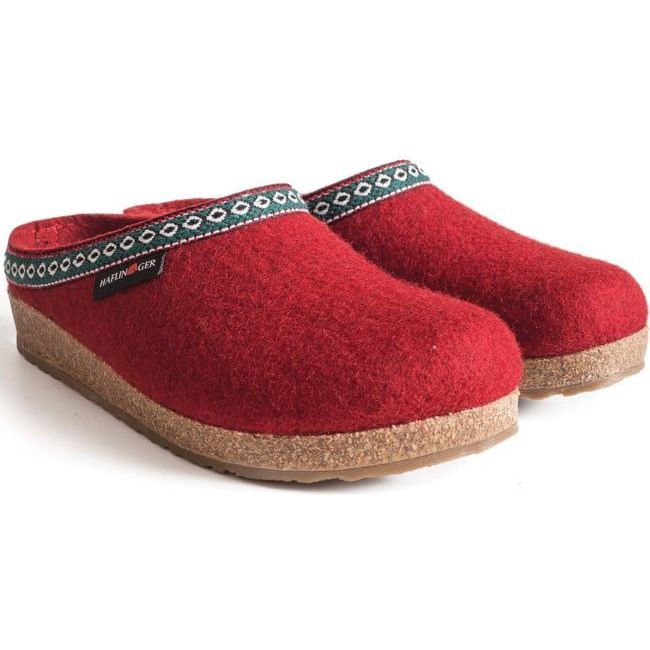 Haflinger Women&#39;s GZ Clog Chili Red 711001-42
