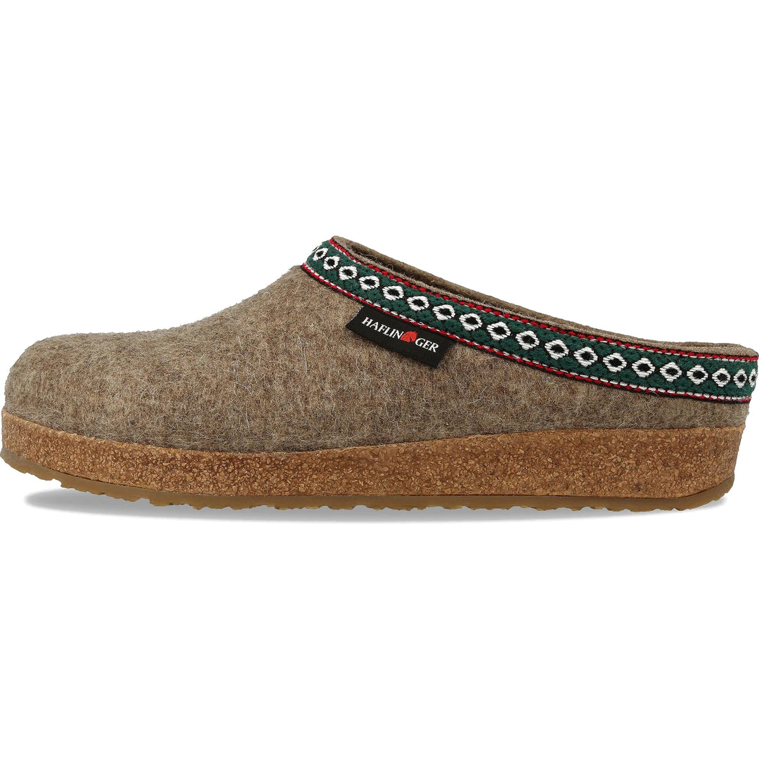 Haflinger Women’s GZ Clog in Earth, inside view