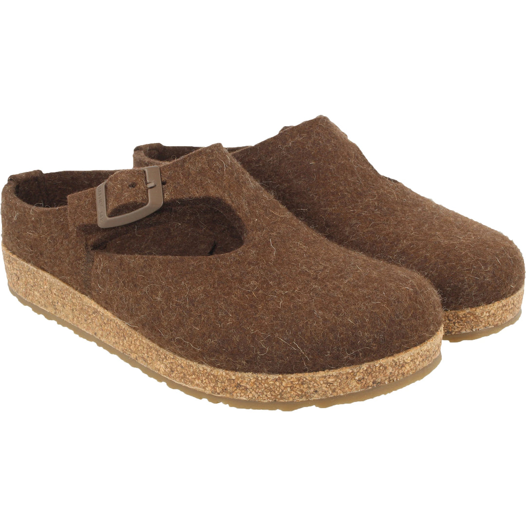 Haflinger Women's Sharon Clog in Chocolate, pair