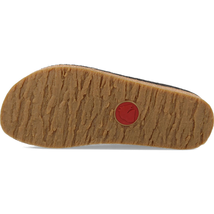Haflinger Unisex GZL Clog in Charcoal, outsole