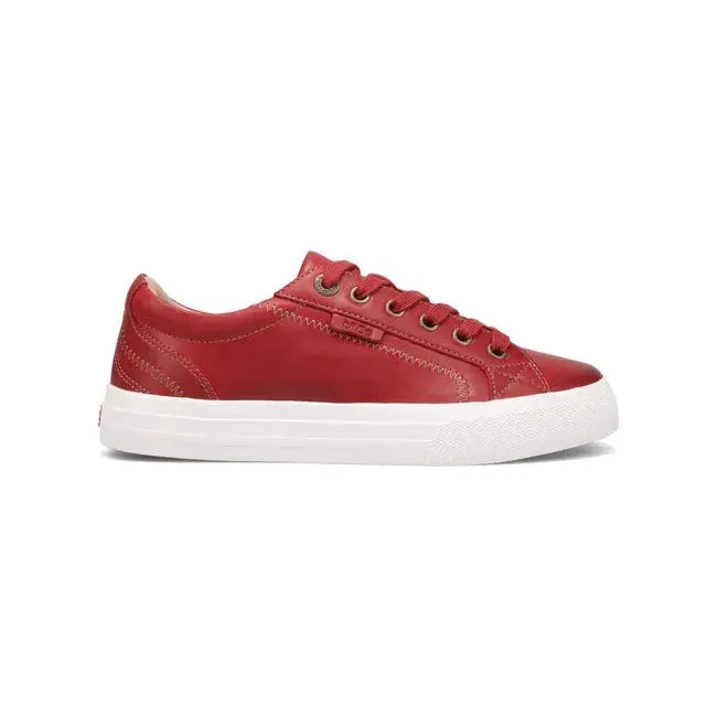 Taos Women's Plim Soul Lux Sneaker Red Leather PLX-13994A-REDL